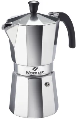Produktbild von Westmark Espressokocher, Für 9 Espressotassen, Aluminium, Brasilia, Silber/schwarz, 24642260