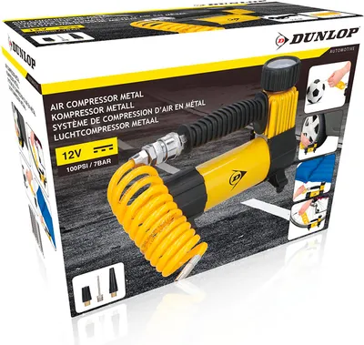 Obrázok produktu pre DUNLOP Kompresor kovový 12 V 7 bar
