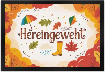 Produktbild von Hereingeweht Fußmatte XL in 40x60 cm mit Herbstmotiven