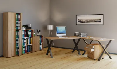 Produktbild von VCM VCM Holz Schreibtisch | Eckschreibtisch schlicht | 130x130 | L Form links oder rechts | Arbeitstisch Platte 50 cm tief | Computertisch Büromöbel - Lona X