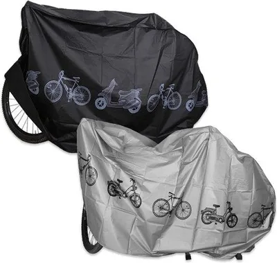 Produktbild von Famanu Fahrradhülle - wasserfest, schwarz und silber