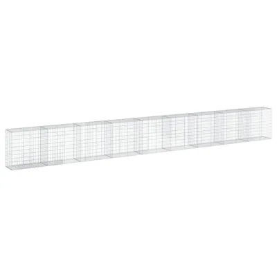 Zdjęcie produktu dla vidaXL Gabion z pokrywą 900x50x100 cm Ocynkowane żelazo