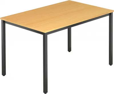 Produktbild von DORAN DQ12 D - Buche 120 x 80 mit Vierkant-Rohr/Schwarz