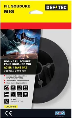 Image de Bobine de fil fourré gris, Diam.0,9 mm, P.800 g