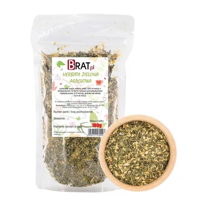 Zdjęcie produktu dla Herbata zielona Akacjowa 100g Brat.pl