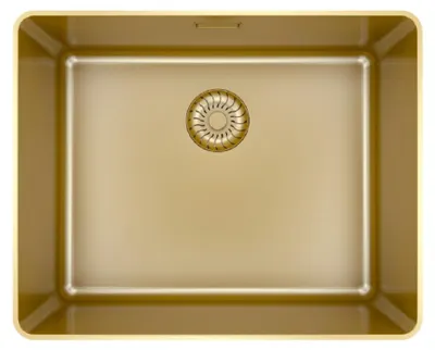 Produktbild von Caressi CAPPSR50R20G Spüle, Flächenbündig, Gold (PVD).