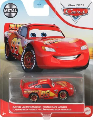 Produktbild von Mattel GXG33 Disney Pixar Cars 2 - Lightning McQueen Rusteze 95 Rennwagen Spielzeugauto 1:55 Rot