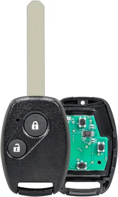 Produktbild von Techstar-Autoschlüssel, vollständig programmierbar, 433 MHz, mit 2 Tasten und ID46-Chip (PCF7936), kompatibel mit Honda Civic, Accord, Jazz, CR-V – Schlüsselblatt Hon66, FCCID: OUCG8D-382H-A