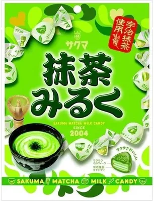Immagine prodotto di Sakuma | Caramelle al latte Matcha Latte - 58 g - Dolciumi giapponesi - Contiene latte - Senza lattosio