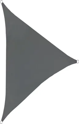 Image de Voile d'ombrage triangulaire SVITA étanche 160g/m² UV50+ protection solaire gris foncé 4,2x4,2x6m