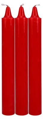 Produktbild von Rote Tropfkerzen aus Japan, 3er Set