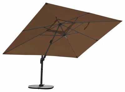 Produktbild von Sonnenschirm 3m x 4m, Aluminium; UV-Schutz; inkl. Regencover