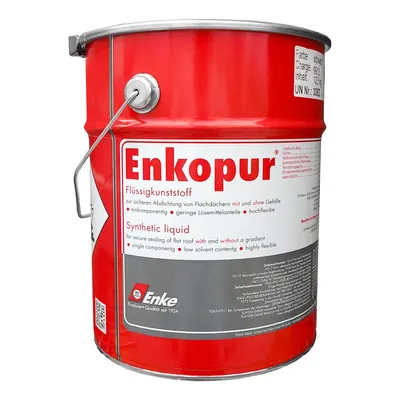 Produktbild von Enke Enkopur in Schwarz Flüssigkunststoff Flüssigharz für Dachflächen 12,5 kg