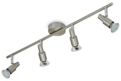 Produktbild von LED Deckenleuchte Spotleuchte dreh-& schwenkbar 4xGU10 12W Matt-Nickel Briloner