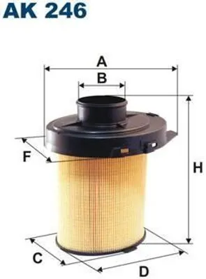 Obrázek produktu pro Vzduchový Filtr Filtron Ak 246