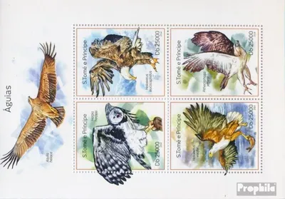 Produktbild von Briefmarken Sao Tome e Principe 2014 Mi 5599-5602 Kleinbogen (kompl. Ausgabe) postfrisch Adler