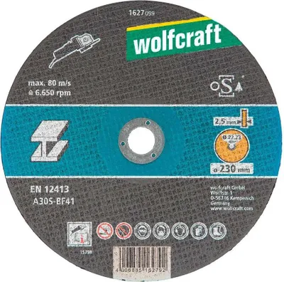 Obrázok produktu pre wolfcraft 1 rezný kotúč na kov ø230x2,5x22,2 mm