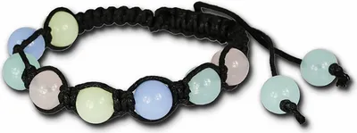 Image de SilberDream bracelet en cuir -vachette- noir multicolore boule dames LA3251S