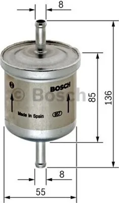Produktbild von Bosch Kraftstofffilter  F 026 402 001