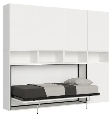 Immagine prodotto di Letto Singolo a Scomparsa Composizione C Kando H226,7 Bianco Frassino