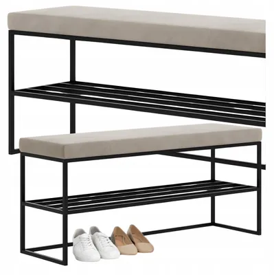 Produktbild von SCHRANK, REGAL, SCHUHREGAL 80 x 30 x 46 cm, SITZKISSEN „PUFA LOFT“ FÜR DEN FLUR