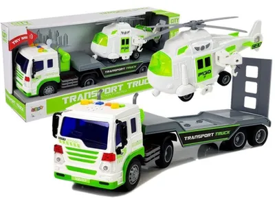 Produktbild von Lean Toys Auto Hubschrauber Helikopter LKW Fahrzeuge Licht sound Spielzeug, Größe:UNIVERSAL