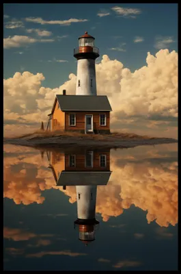 Produktbild von Poster 53x81cm Meeresreflexion