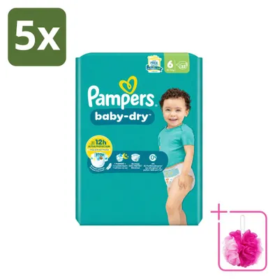 Image de 5 couches Pampers Baby-Dry, taille 6 - Pack économique - 5 couches
