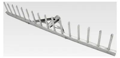 Produktbild von Aluminiumrechen 60 cm mit 16 Zinken