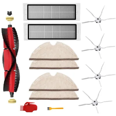 Produktbild von Zubehör für Xiaomi Roborock Roboter Vakuumreiniger S5 MAX S6 MAX S6 PUR S6 MAXV S50 S51 S55 S60 S65 S5 S6, Ersatzteile Hauptbürste, Seitenbürste, HEPA -Filter, Tücher, Filterkern. Reinigungswerkzeug