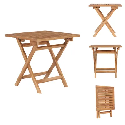 Immagine prodotto di vidaXL Tavolo da giardino pieghevole 45x45x45 cm in legno massiccio di teak - Tavoli da giardino
