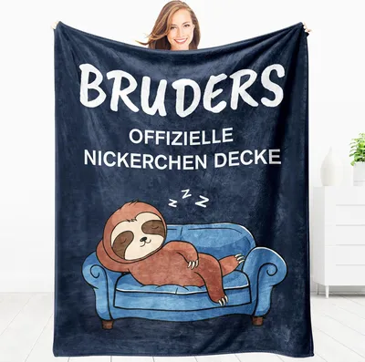 Immagine prodotto di Coperta morbida in pile, ideale come regalo per un collega, dimensioni 157x132 cm