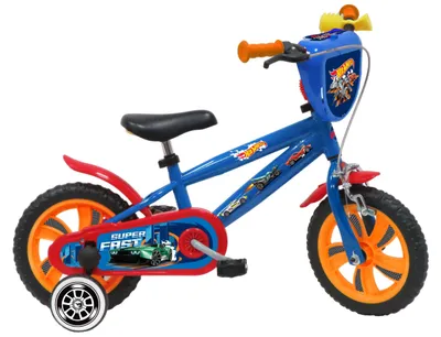 Immagine prodotto di HOT WHEELS 12, bicicletta per bambini, bici bambino, adatta a bambini tra i 3 e i 5 anni, per altezza tra 85 e 105 cm, con borraccia e scudo frontale