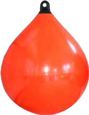 Produktbild von Allpa Solid Head Boje, Ø550, L=730mm, Orange Mit Schwarzem Kopf (Größe 3)