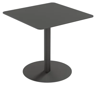 Image de Table de bistrot Cross TRCROS8080M.01 80 x 80 x 75 cm, noire.