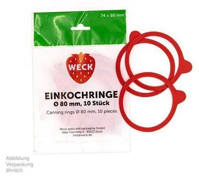 Zdjęcie produktu dla WECK Einkochringe 10er Beutel