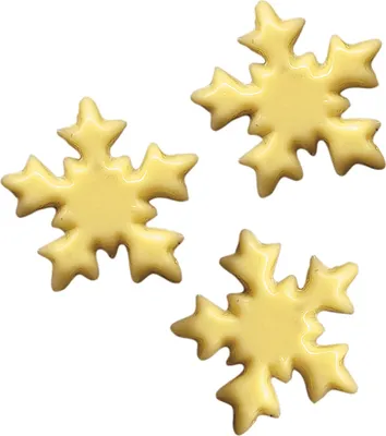 Produktbild von Günthart 200 Stück weiße Schneeflocken Dekor für Cupcakes und Plätzchen Winterdeko