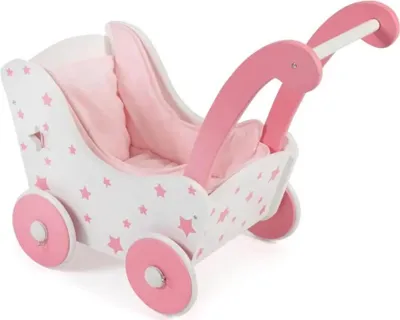 Produktbild von Bayer Chic 2000 Holz-Puppenwagen in Stars pink