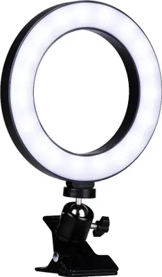 Immagine prodotto di Grundig LED selfie ring light con clip, Ø 15,6 cm - Luce anulare per fotografia e video