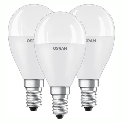 Produktbild von 3 x Osram LED Leuchtmittel Classic P Tropfen 7W = 60W E14 matt 806lm warmweiß 2700K