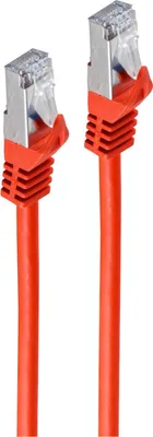 Obrázek produktu pro Propojovací kabel RJ45 se surovým kabelem CAT 7 PIMF červený 50 m