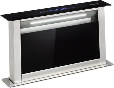 Produktbild von Klarstein Royal Flush Eco Dunstabzugshaube 60 cm - A++ Energieeffizienz, 576 M³/H Abluft, Touch-To-Slide Bedienfeld, Led-Beleuchtung, Edelstahl & Glas Design, Geräuscharm 51 dB