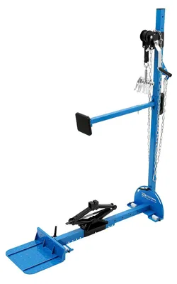 Produktbild von Karosseriewerkzeug - Dellenzieher - Zugkraft 800 kg - 120° Verstellbarer Winkel - Profi-Blechreparatur - Größe 124–154×33×92 cm - Blau