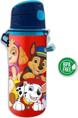 Produktbild von Wasserflasche 600Ml Mit Griff Paw Patrol Pw19871 Kinder Lizenzierung