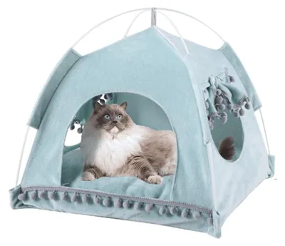Immagine prodotto di Cuccia per animali domestici - Morbida e sfoderabile - Blu