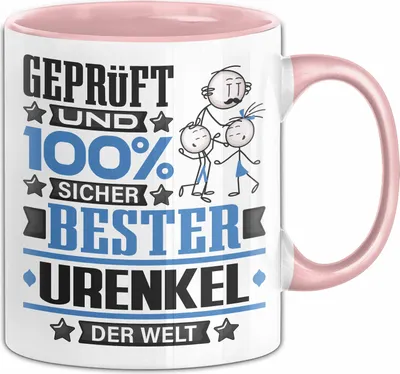 Produktbild von Urenkel Geschenk Lustiger Spruch für Urenkel Geschenkidee Bester Urenkel Der Welt (Rosa)