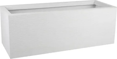 Produktbild von 57-Liter-Pflanzgefäß – 79,5 x 29,5 x 29,5 cm – Weiß getüncht