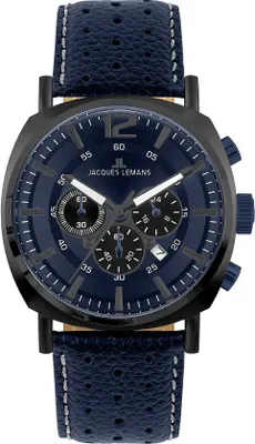 Produktbild von Jacques Lemans Chronographen Lugano Black - Blue