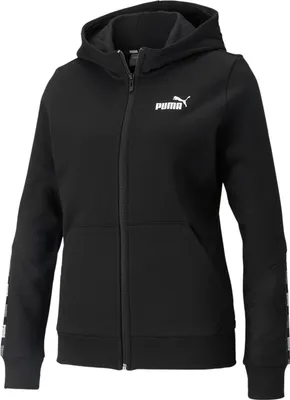 Produktbild von Puma Hoodie Damen Kapuzenjacke Power Full-Zip, Farbe:Schwarz, Größe:S