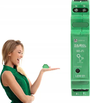 Productafbeelding van Wi-Fi stroommeter, 1-fase, LEW-01, 1F/16A, compatibel met SUPLA